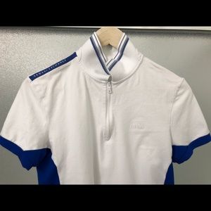 Armani Ax S Blue and White Polo slim Fit